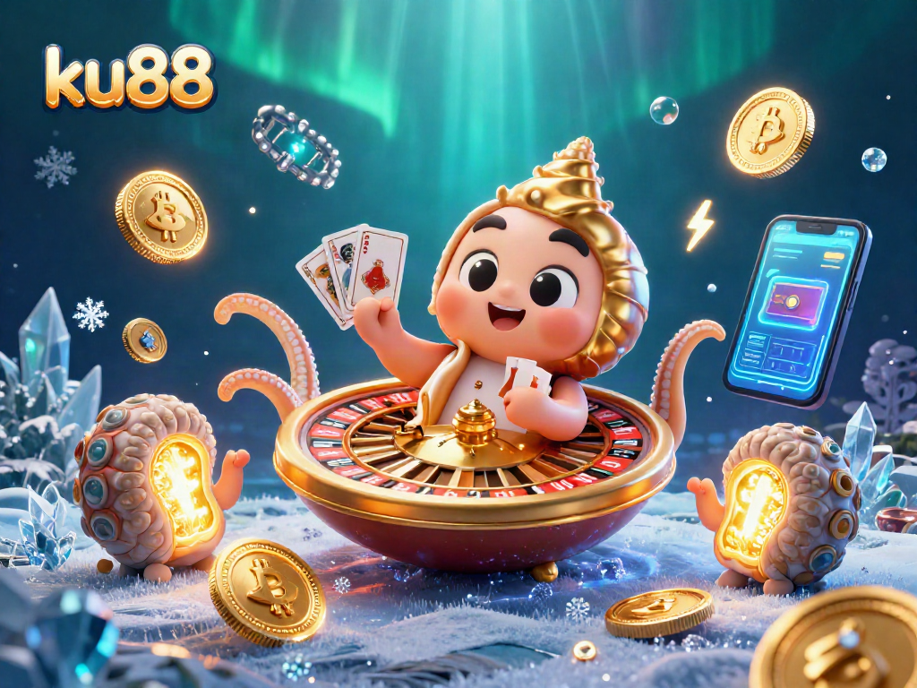 Experience the thrilling world of ku88 with engaging casino elements and vibrant digital designs.